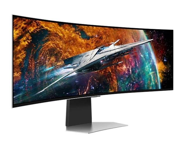 Монитор Samsung LC49CG950, 49" Odyssey G9 GAMING, Curved OLED, 1800R, 240Hz, Smart. 32:9, 5120 x 1440, 250 cd/m2, Display Port , HDMI,Micro HDMI, USB Hub, Silver