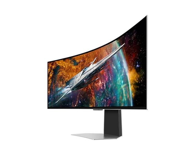 Монитор Samsung LC49CG950, 49" Odyssey G9 GAMING, Curved OLED, 1800R, 240Hz, Smart. 32:9, 5120 x 1440, 250 cd/m2, Display Port , HDMI,Micro HDMI, USB Hub, Silver