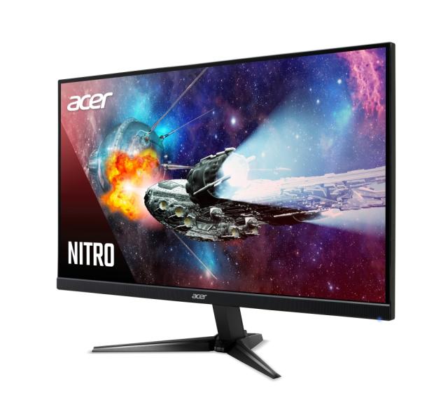 Монитор Acer Nitro QG271bii, 27" Wide, VA LED, FreeSync, 75Hz, AG, 1ms, 100M:1, 300 cd/m2, 1920x1080 FHD, VGA, 2xHDMI, VESA Mount., Black