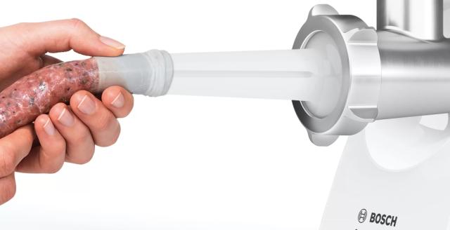 Месомелачка Bosch MFW3X15W Meat grinder, CompactPower, 500 W, White