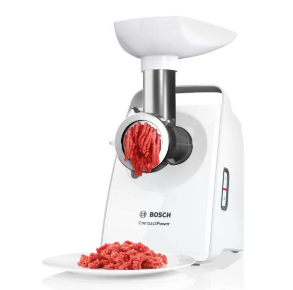 Месомелачка Bosch MFW3910W Meat grinder, CompactPower, 500 W, White