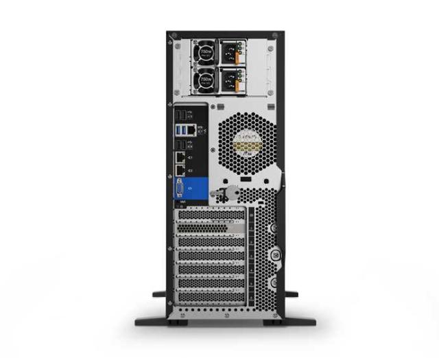 Сървър Lenovo ThinkSystem ST550, Xeon Silver 4208 (8C 2.1GHz 11MB Cache/85W), 32GB 2933MHz (1x32GB, 2Rx4 RDIMM), O/B, 9350-8i, 1x750W Titanium, XCC Enterprise , No DVD