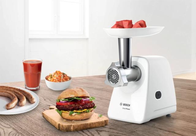 Месомелачка Bosch MFW2510W Meat grinder, SmartPower, 350 W, White