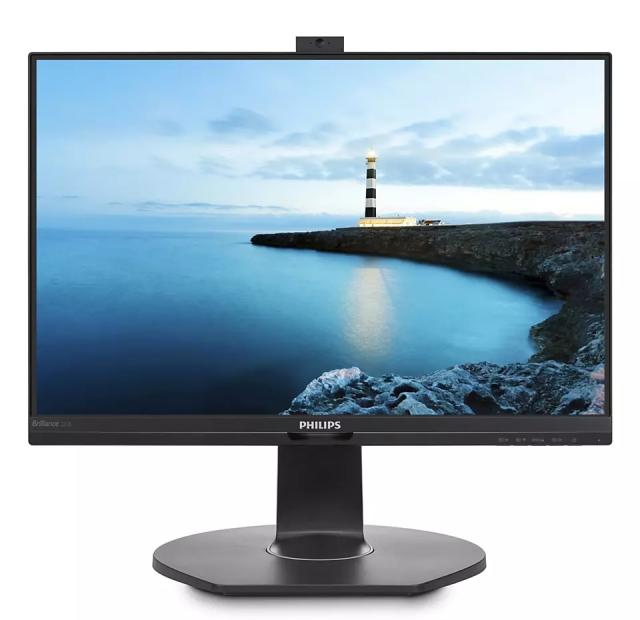 Монитор Philips 221B7QPJKEB, 21.5" IPS WLED, 1920x1080@60Hz, 5ms GtG, 250cd m/2, 1000:1, DCR 20M:1, FlickerFree, Low Blue Mode, 2Wx2, Pop-up 2.0MP FHD cam with mic, D-SUB, HDMI, DP, USB hub