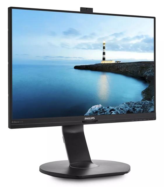 Монитор Philips 221B7QPJKEB, 21.5" IPS WLED, 1920x1080@60Hz, 5ms GtG, 250cd m/2, 1000:1, DCR 20M:1, FlickerFree, Low Blue Mode, 2Wx2, Pop-up 2.0MP FHD cam with mic, D-SUB, HDMI, DP, USB hub