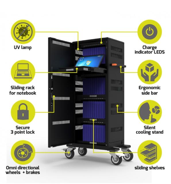 Зарядна станция PORT charging cabinet 40 tablet + 1 notebook