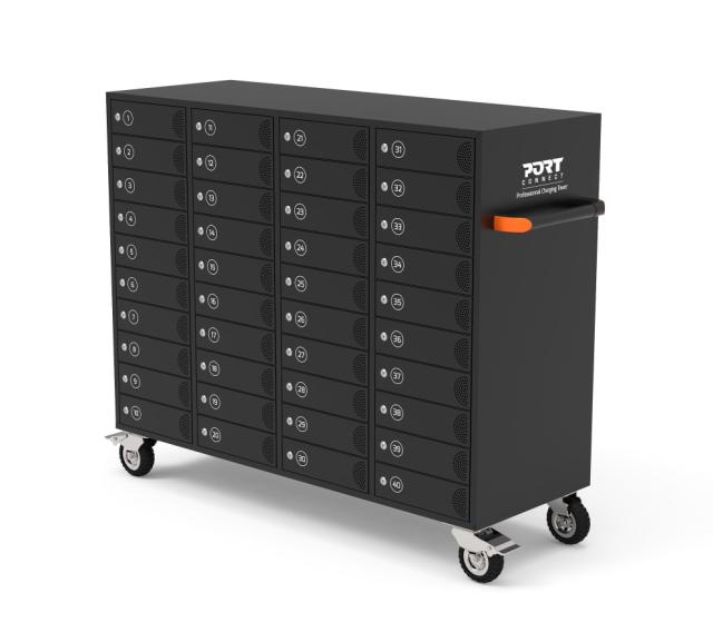 Зарядна станция PORT charging cabinet 40 slots individual doors