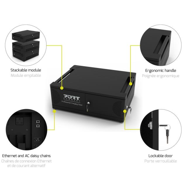 Зарядна станция PORT charging cabinet for notebook type c - 6 unit