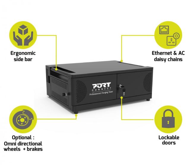 Зарядна станция PORT charging cabinet for notebook type c - 6 unit