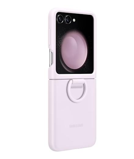 Калъф Samsung F731 Flip5 Silicone Case with Ring Lavnder