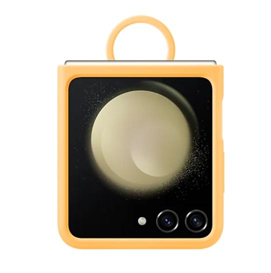 Калъф Samsung F731 Flip5 Silicone Case with Ring Apricot