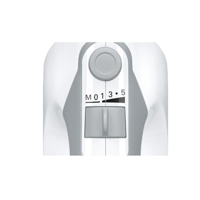 Миксер Bosch MFQ36440, Hand mixer, ErgoMixx, 450 W, Included blender & transparent jug, White