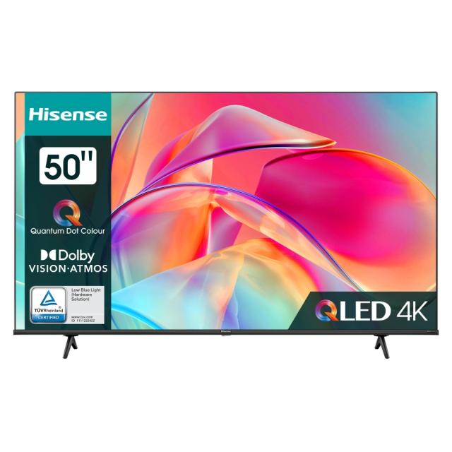 Телевизор Hisense 50" E7KQ, 4K Ultra HD 3840x2160, QLED, Quantum Dot, HDR 10+, HLG, Dolby Vision, DTS Virtual X, Smart TV, WiFi 5GHz, WiFi Direct, BT, Anyview Cast, 3xHDMI, 2xUSB, LAN, CI+, DVB-T2/C/S2, Black