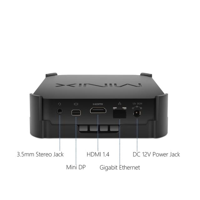 Настолен компютър MiniX NEO Z83-4 MAX, (4-ядрен) Cherry Trail Intel Atom x5-Z8350 1.4/1.9 GHz, 4GB DDR3L, 128GB eMMC, 1x USB 3.0, Windows 10 Pro