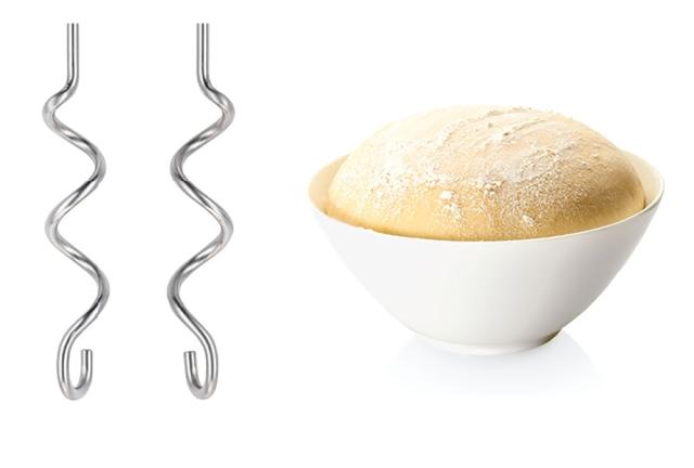 Миксер Bosch MFQ2600G, Hand mixer, 375 W, Stand with automatic rotating bowl, 4 speed settings, additional pulse/turbo setting, white