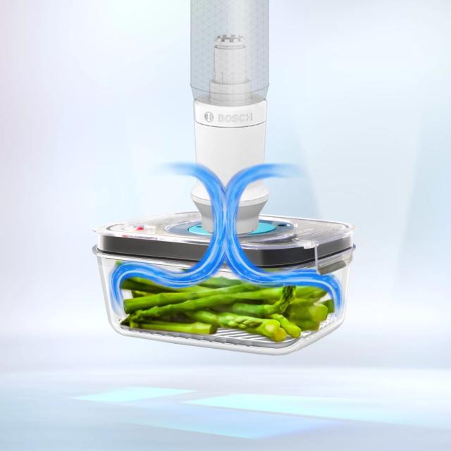 Пасатор Bosch MS8CM61V1, Blender, MaxoMixx, 1000 W, QuattroBlade Pro, Vacuum pump, vacuum container (1.0 l), 3 vacuum bags of the type (1.2 l and 3.8 l), Included transparent jug, Stainless steel