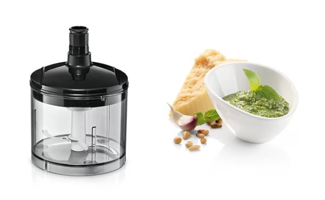 Пасатор Bosch MS6CM6120, Blender, ErgoMixx Style, 1000 W, Included transparent jug & chopper, Stainless steel