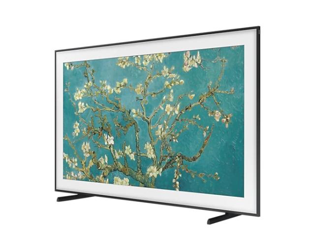 Телевизор Samsung 85" QE85LS03B The Frame QLED 4K Smart TV, 3500 PQI, Quantum HDR, HDR 10+, Dolby Atmos, Dolby Digital Plus, Q-Symphony, FreeSync Premium Pro, Mirroring, Bixby, Wi-Fi 5, Bluetooth 5.2, 4xHDMI, 2xUSB, Tizen, Black