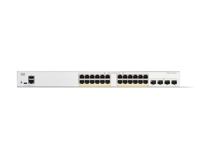 Комутатор Cisco Catalyst 1200 24-port GE, Full PoE, 4x1G SFP