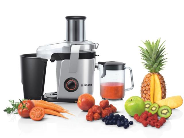 Сокоизстисквачка Bosch MES4000, Juicer, 1000W,XXL-hole, 2levels, Silver