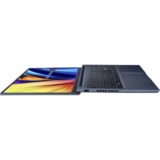 Лаптоп Asus Vivobook X M1503QA-OLED-L521W, AMD, Ryzen 5 5600H 3.3 GHz (16M Cache, up to 4.3GHz) 15.6" OLED FHD (1920 x 1080) OLED 16:9 aspect ratio, 550nits, 16GB DDR4 (8ON BD.), 512G PCIEG3 SSD, AMD Radeon Graphic, Windows 11, Ili.Kbd., Quiet Blue