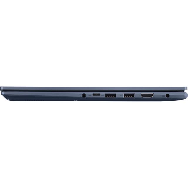 Лаптоп Asus Vivobook X M1503QA-OLED-L521W, AMD, Ryzen 5 5600H 3.3 GHz (16M Cache, up to 4.3GHz) 15.6" OLED FHD (1920 x 1080) OLED 16:9 aspect ratio, 550nits, 16GB DDR4 (8ON BD.), 512G PCIEG3 SSD, AMD Radeon Graphic, Windows 11, Ili.Kbd., Quiet Blue