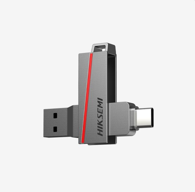 Памет HIKSEMI 64GB USB-C and USB3.2 dual interface flash drive, metal shell