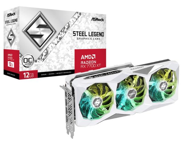 Видео карта Asrock RX 7700 XT 12GB Steel Legend OC
