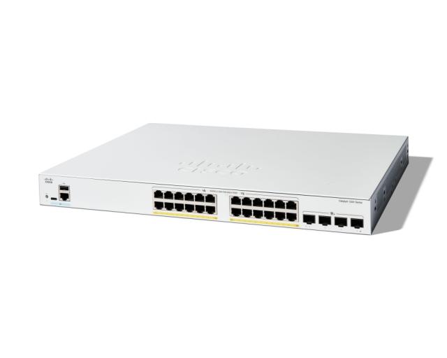 Комутатор Cisco Catalyst 1200 24-port GE, Full PoE, 4x10G SFP+