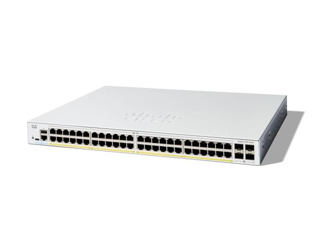 Комутатор Cisco Catalyst 1200 48-port GE, PoE, 4x10G SFP+