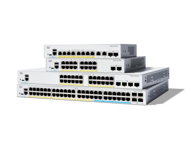 Комутатор Cisco Catalyst 1300 48-port GE, Full PoE, 4x1G SFP