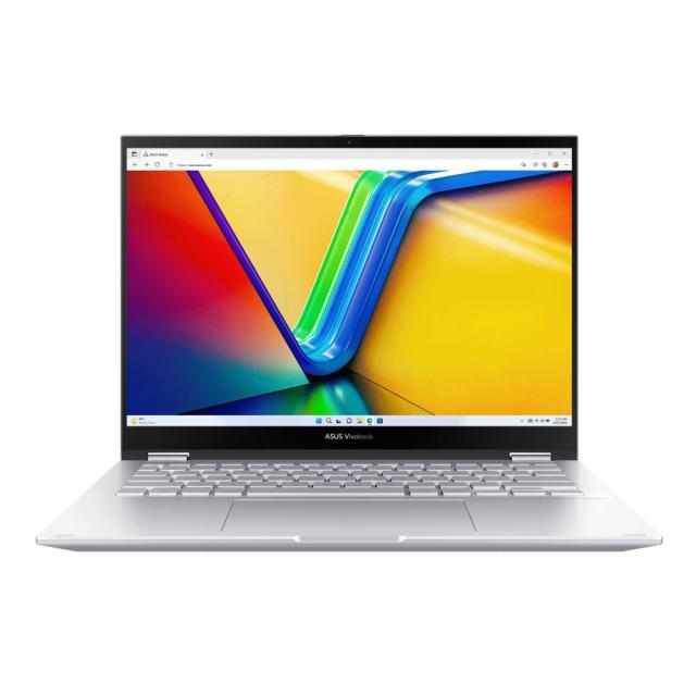 Лаптоп Asus Vivobook S Flip OLED TP3402VA-OLED-KN931X, Intel Core i9-13900H 1.90/5.40GHz, 14.0" (35.56 cm) ` 2.8K (2880 x 1800) OLED 16:10 Touch, 16GB  DDR4,1TB PCIEG3 SSD, Windows 11 Pro