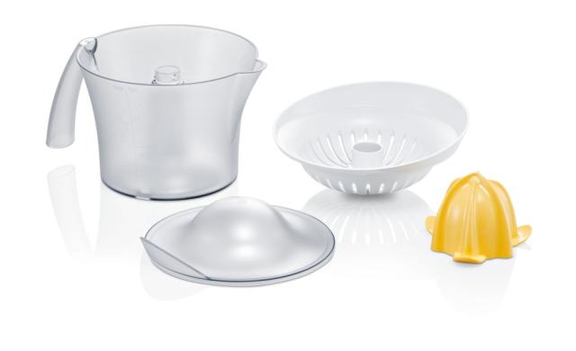 Цитрус преса Bosch MCP3000N, Citrus press, VitaPress, 25W, 800ml capacity, Automatic start, White