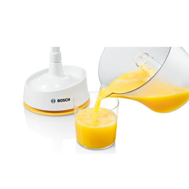 Цитрус преса Bosch MCP3000N, Citrus press, VitaPress, 25W, 800ml capacity, Automatic start, White