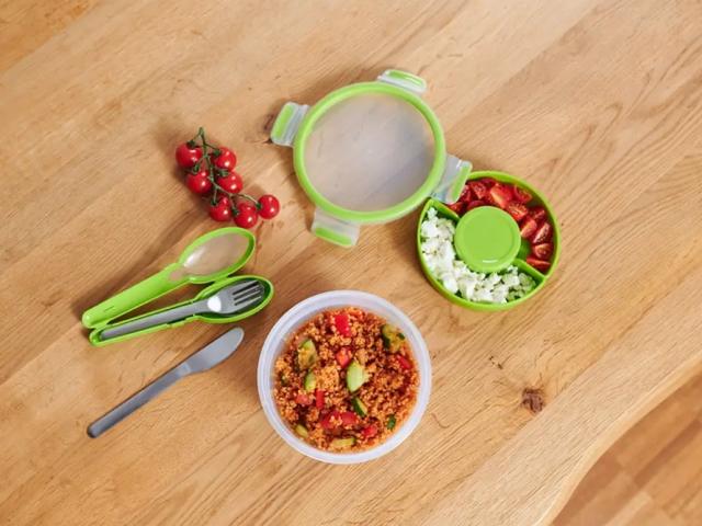 Комплект прибори за път Tefal N1071810, MSEAL&GO CUTLERY SET GREEN TEF