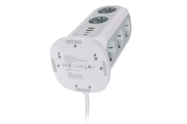 Разклонител Verbatim EUPT-01 EU Power Tower 11 AC with 2 x USB-C / 2 x USB-A