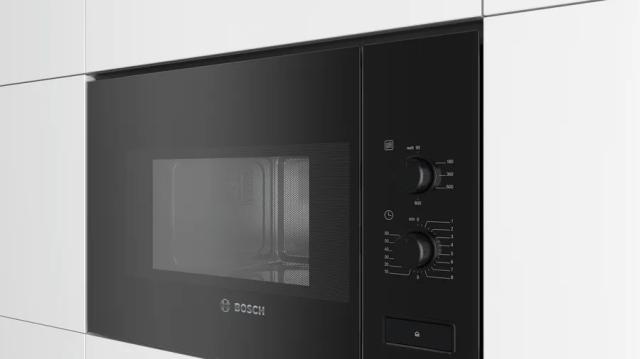 Микровълнова печка Bosch BFL520MB0 SER4; Built-in microwave, 800 W, 20 l, left hinge, Stainless steel