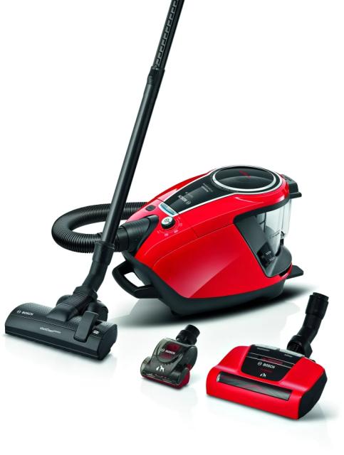 Прахосмукачка Bosch BGS7PET, Vacuum Cleaner, Series 8, SensorBagless Technology, ProAnimal, HEPA hygienic filter, 72 dB(A), red
