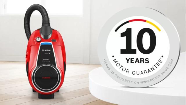 Прахосмукачка Bosch BGS7PET, Vacuum Cleaner, Series 8, SensorBagless Technology, ProAnimal, HEPA hygienic filter, 72 dB(A), red