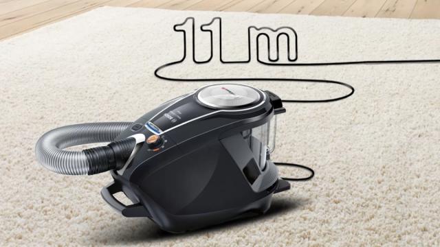 Прахосмукачка Bosch BGS7MS64, Vacuum Cleaner, Series 8, SensorBagless Technology, ProSilence,  HEPA hygienic filter, 64 dB(A), black