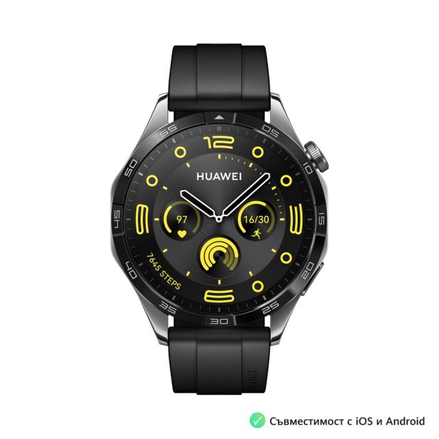 Часовник Huawei GT4 Phoinix-B19F (Male), Black + Huawei FreeBuds SE 2 ULC-CT010