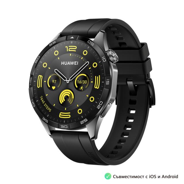 Часовник Huawei GT4 Phoinix-B19F (Male), Black + Huawei FreeBuds SE 2 ULC-CT010