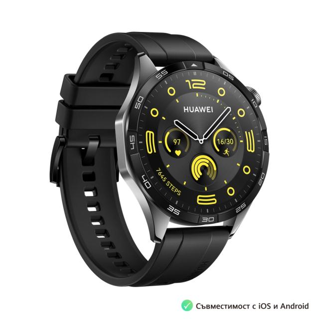 Часовник Huawei GT4 Phoinix-B19F (Male), Black + Huawei FreeBuds SE 2 ULC-CT010