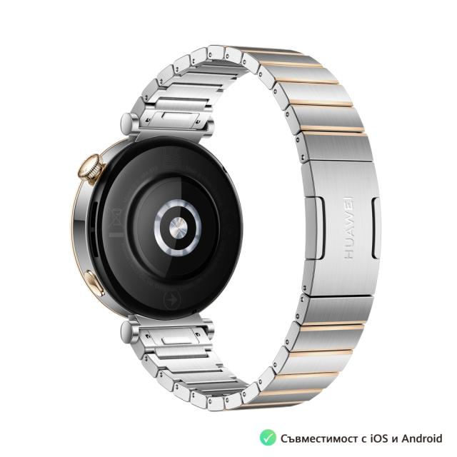 Часовник Huawei GT4 Aurora-B19T (Female), Inter-gold stainless + Huawei FreeBuds SE 2 ULC-CT010