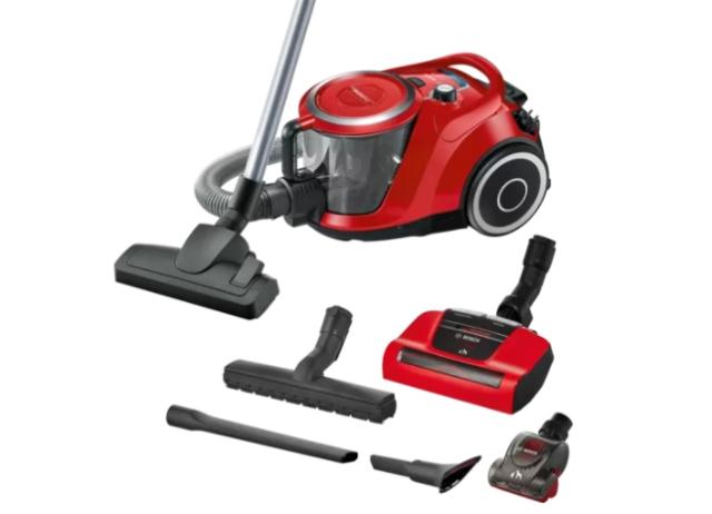 Прахосмукачка Bosch BGS41PET1 Series 6, Vacuum cleaner without bag, ProAnimal, SensorBagless Technology, AirTurbo Plus brush, Red