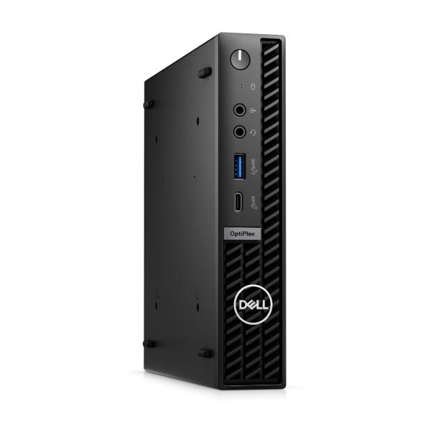 Настолен компютър Dell OptiPlex 7010 Micro Plus, Intel Core i5-13500T (6+8 Cores/24MB/1.6GHz to 4.6GHz), 16GB (1X16GB) DDR5, 512GB SSD PCIe M.2, Integrated Graphics, Wi-Fi 6E, Keyboard&Mouse, Wi-Fi 6E, Ubuntu, 3Y PS