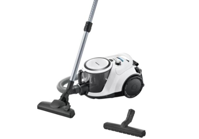 Прахосмукачка Bosch BGS41K332 Series 6, Vacuum cleaner bagless, SilenceSoundSystem, SensorBagless Technology, White