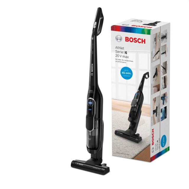 Прахосмукачка Bosch BBH85B1 Series 6, Cordless Handstick Vacuum Cleaner, 2 in 1, Athlet 20Vmax, Black