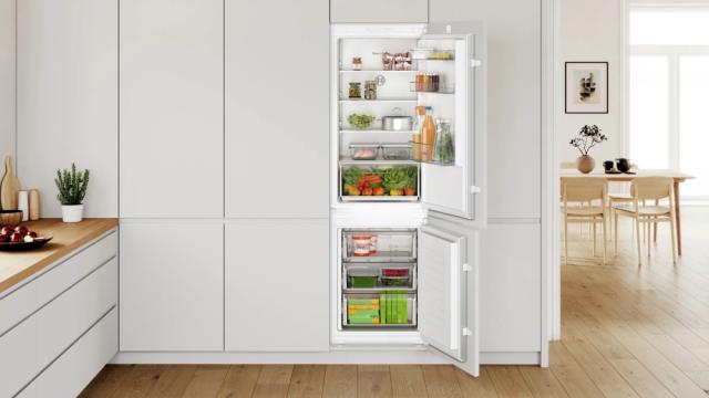 Хладилник Bosch KIN86NSE0 SER2 BI fridge-freezer NoFrost, E, 177,2 x 54.1 cm, 260l(184+76), 35dB, sliding hinge