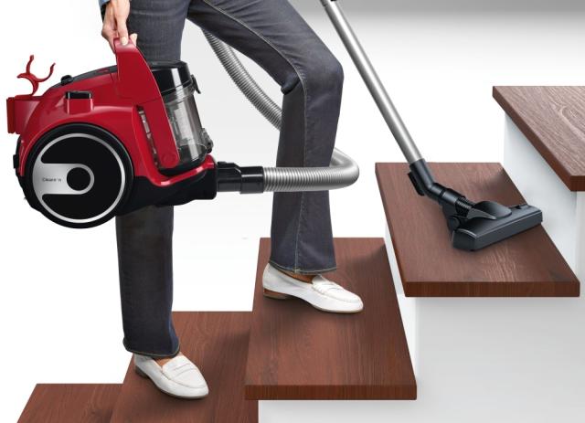 Прахосмукачка Bosch BGC05AAA2, Vacuum Cleaner, 700 W, Bagless type, 1.5 L, 78 dB(A), Energy efficiency class A, chili red/black